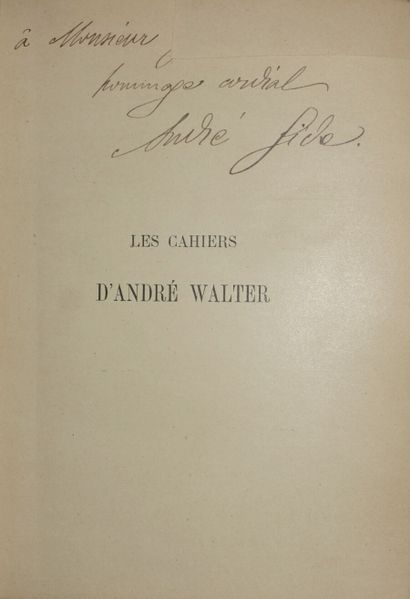 GIDE André]. The Notebooks of André Walter....
