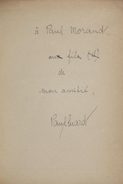 ÉLUARD Paul. The necessities of life and...