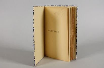 GONCOURT Edmond de. Outamaro. The painter...