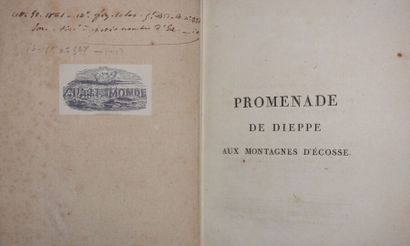 NODIER Charles. Promenade de Dieppe aux montagnes...