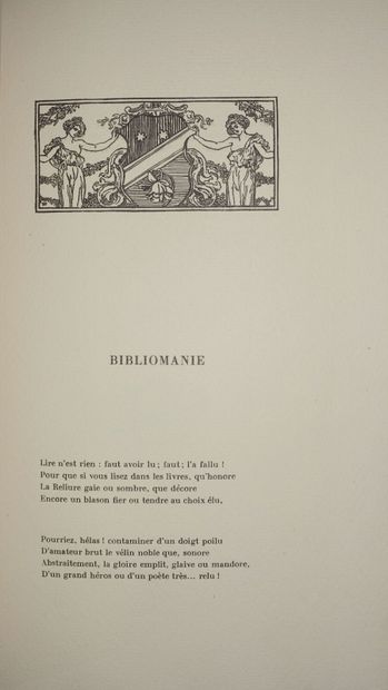 VERLAINE Paul. Biblio-Sonnets. Unpublished...