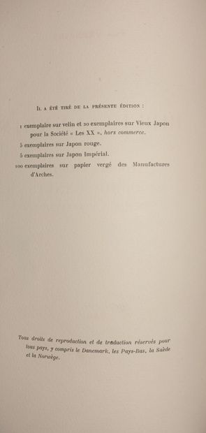 VERLAINE Paul. Biblio-Sonnets. Unpublished...