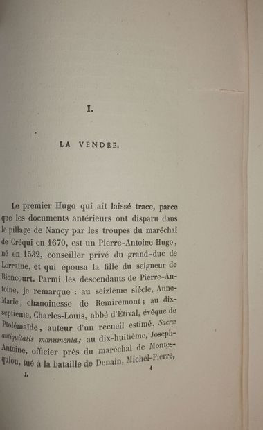 HUGO Adèle, Mme Victor]. Victor Hugo told...
