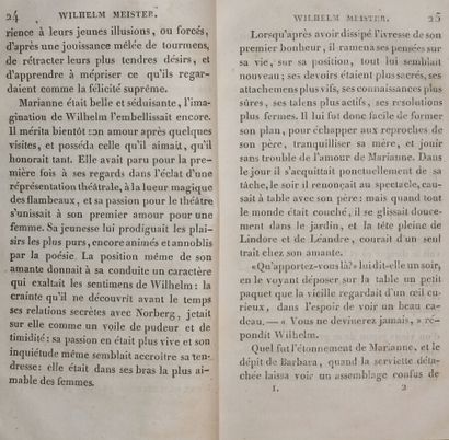 GOETHE, Johann-Wolfgang von. Wilhelm Meister....