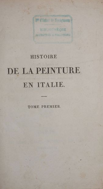 STENDHAL. History of painting in Italy. By...