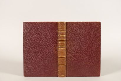 FLAUBERT Gustave. Same work as above, ebony...
