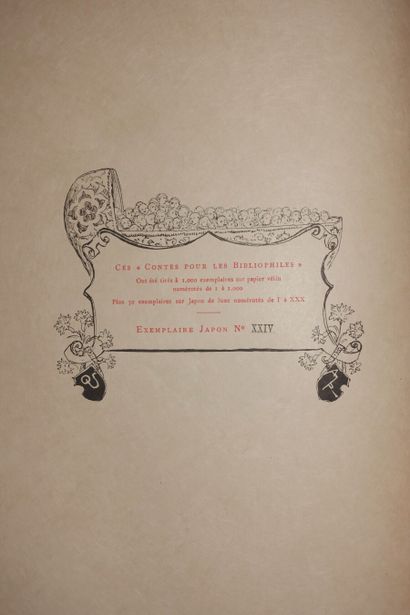 UZANNE Octave. Contes pour les Bibliophiles....