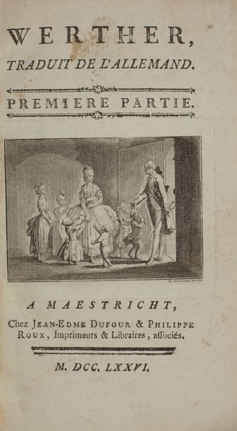 GOETHE, Johann-Wolfgang von. Werther. Translated...
