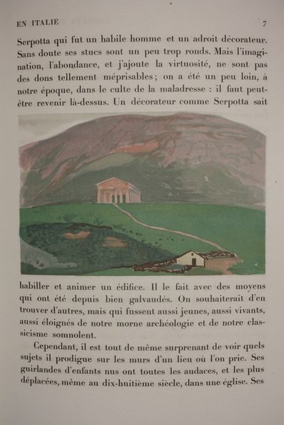 DENIS Maurice. Travel notebook in Italy....