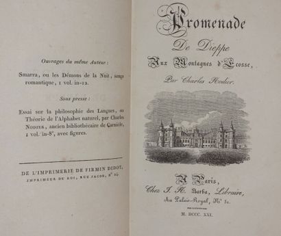 NODIER Charles. Promenade de Dieppe aux montagnes...
