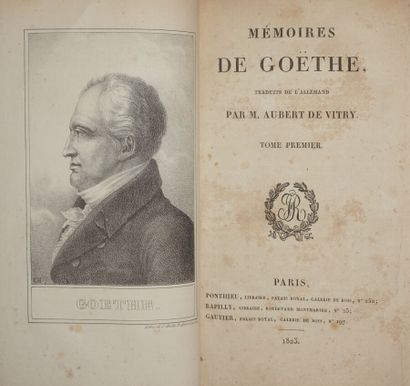 GOETHE Johann-Wolfgang von. Memoirs. Translated...