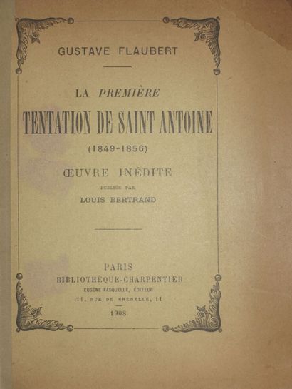 FLAUBERT Gustave. The first Temptation of...