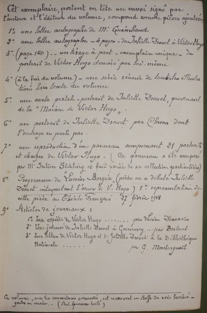 HUGO (VICTOR) AND JULIETTE DROUET. From the...