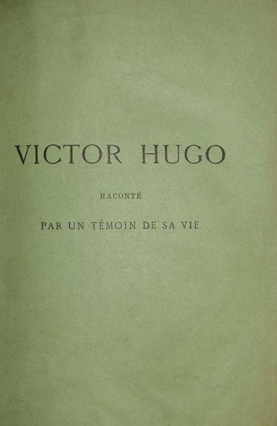HUGO Adèle, Mme Victor]. Victor Hugo told...