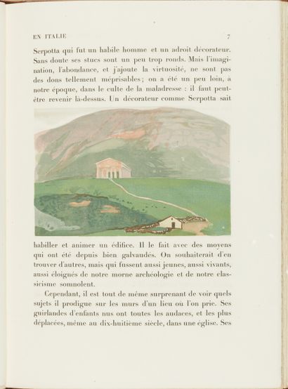 DENIS Maurice. Travel notebook in Italy....