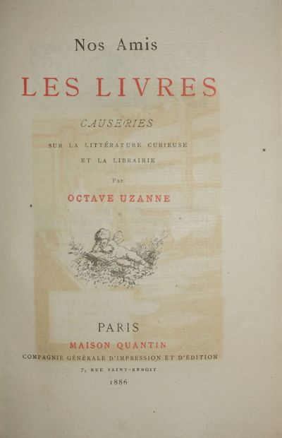 UZANNE Octave. The same work, same edition....