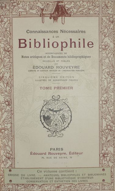 ROUVEYRE Édouard. Necessary knowledge for...