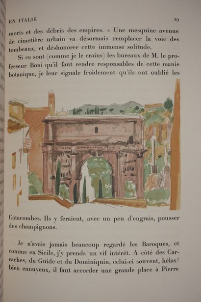 DENIS Maurice. Travel notebook in Italy....