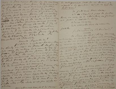 FEYDEAU Ernest. Autograph letter signed to...
