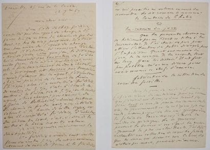 FEYDEAU Ernest. Autograph letter signed to...