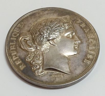 Silver medal, French Republic, Ministry of...