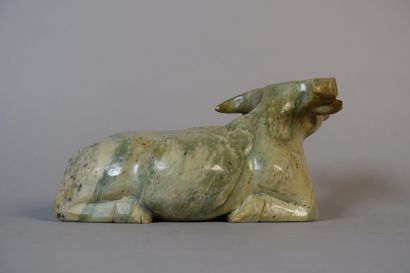 CHINA.

Buffalo lying in carved hard stone.

(Accidents.)

Length:...