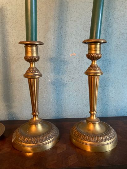 Candle holder meeting: 

- Pair of Louis...