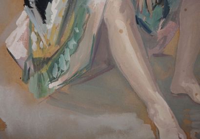 Magdeleine MOCQUOT (1910-1991).

The dancer.

Watercolor...