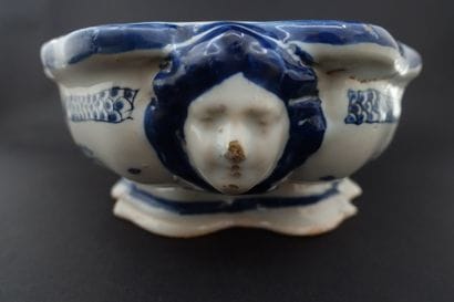 ROUEN.

Octagonal earthenware oiler holder...