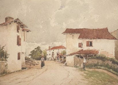 Henri LINGUET (1881-1914).

Paysage à l'étang...