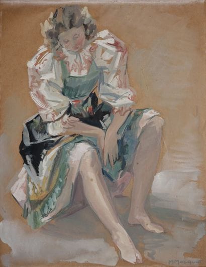 Magdeleine MOCQUOT (1910-1991).

The dancer.

Watercolor...