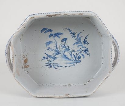 NEVER.

Octagonal planter with two handles,...