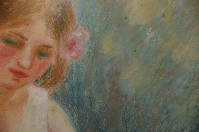 Dans le goût de Renoir.

Jeune femme à la...