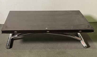 Coffee table forming a desk or dining room...
