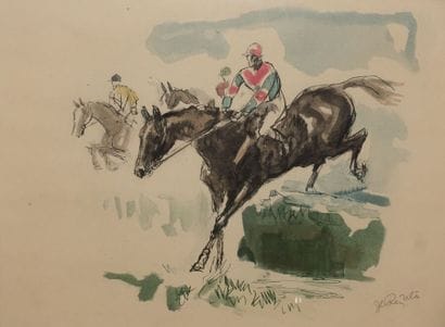 Lot de pièces encadrées :

- Lars Bô (danois,...
