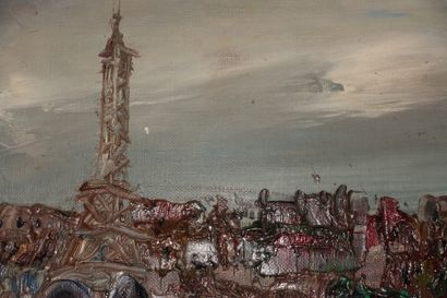 TOLEDO (?).

Les Toits de Paris.

Oil on...