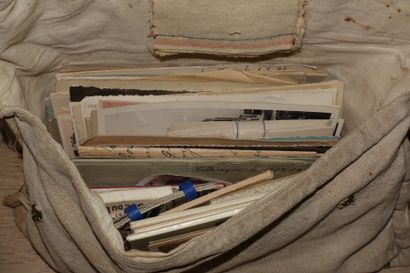 Batch of manuscripts, stamps and various...