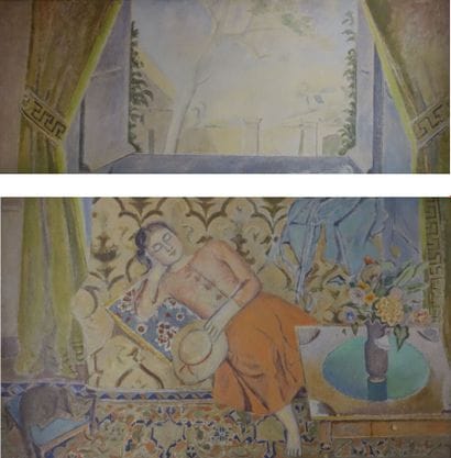 Dans le goût de BALTHUS.

Grande composition,...