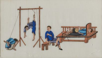 CHINA, Canton - circa 1900.

Set of seven...