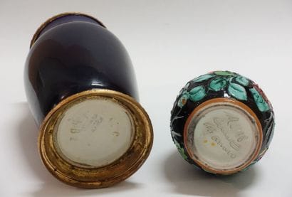 Ceramic set including a set of six porcelain...