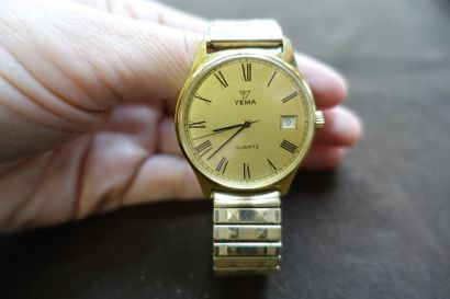 YEMA.

Man's fancy watch in steel and gold...