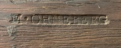 Secrétaire droit en marqueterie à décor d'un...
