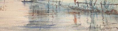 A. GUILLEMIN.

Paysages lacustres animés.

Deux...