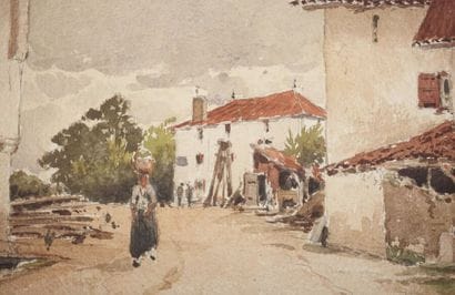 Henri LINGUET (1881-1914).

Paysage à l'étang...