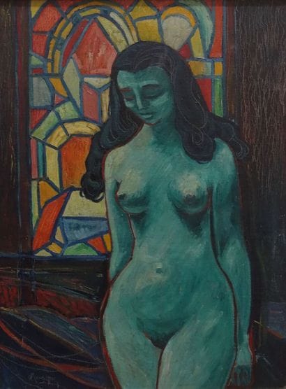 René MARGOTTON (1915-2009).

Femme nue au...