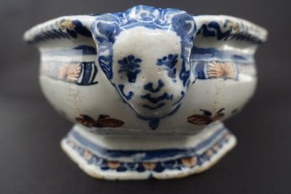 ROUEN.

Octagonal earthenware oiler holder...