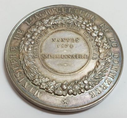 Silver medal, French Republic, Ministry of...