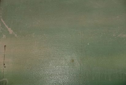 Boats at sea.

Oil on canvas, with a signature...