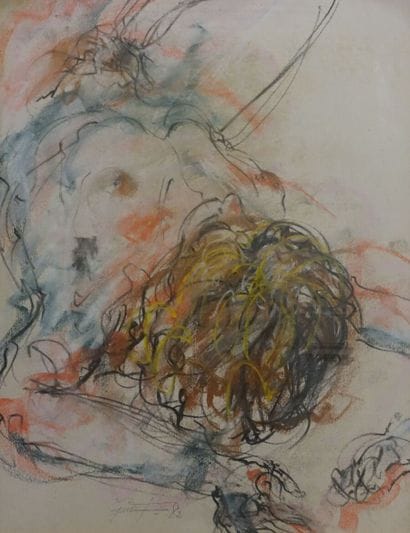 Gun FRANSSON.

Nue.

Pastel, signé et daté...