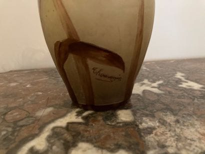 Paul and Albert THOUVENIN.

Glass vase with...